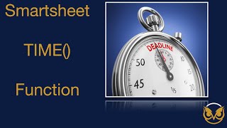 Smartsheet Time Tracking Now Possible with the TIME Function [upl. by Quincey]