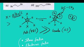 Q60 ‖ Exceptions in Stability between Gauche and Anti conformers ‖ PYQ [upl. by Stephanus]