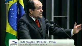 Walter Pinheiro PTBA oriundo de escola técnica elogia Dilma por lançamento do Pronatec [upl. by Atilrac422]