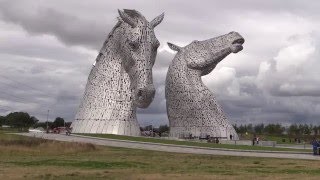 Kelpies Falkirk Wheel amp Antonine Wall [upl. by Aduhey]