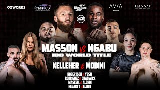 FLOYD MASSON vs YVES NGABU  IBO WORLD TITLE  LIVE AND FREE  6pm AEST Start [upl. by Ahseet]