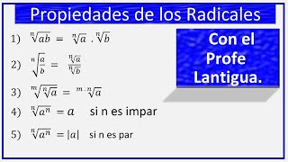 Propiedades de los Radicales desde cero [upl. by Starks488]