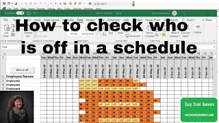 How to check who is off in a schedule How to sort the employees on schedule [upl. by Ewell225]