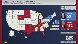 Presidential Election 2024 Electoral Map Latest — 630 pm Update [upl. by Grekin542]