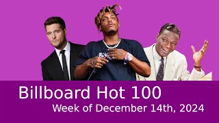 Billboard Hot 100  Week of December 14th 2024 [upl. by Apthorp]