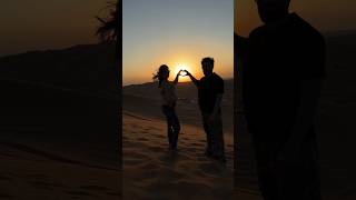 Sahara desert sunset view love ❤️ kritikamalik love sahara armaanmalik [upl. by Pascha880]