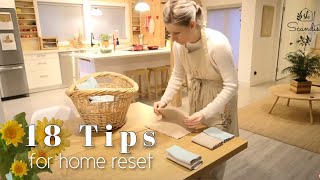 HOME RESET AND ORGANIZE 18 TIPS FOR HOME RESET AFTER HOLIDAYS  CLEANING AND HOMEMAKING [upl. by Yrelav]