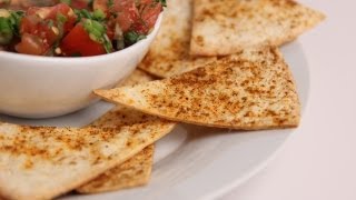 Crispy Baked Tortilla Chips Recipe  Laura Vitale  Laura in the Kitchen Episode 378 [upl. by Daffi]