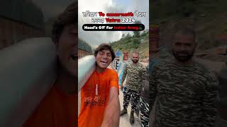 Aaj Mujhe Army Wale Ne Roka  Haridwar se Amarnath Tak pedal Kawad yatra 💯🙏 youtubeshorts mahadev [upl. by Ydiarf]