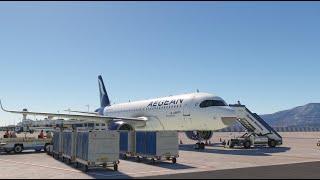 MSFS  Athens LGAV  Heraklion LGIR  Athens LGAV  A320neo  Aegean Airlines [upl. by Aniral]