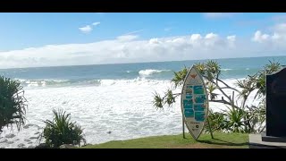 Gold Coast live burliegh heads surf 🏄‍♂️ and National Park Headland [upl. by Annoval282]