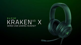 Razer Kraken V3 X  UltraLight Comfort for Gaming Immersion [upl. by Ibbed]