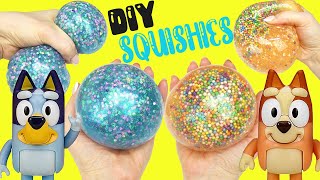 Bluey and Bingo DIY Squishies with Squishy Maker Crafts for Kids [upl. by Aihtak]