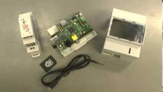 Produktvorstellung Raspberry PI Hutschienen Set Pollin Artikelnummer 702121 [upl. by Tavis]