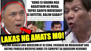 Matapos Sabihing TAKOT si DUTERTE PADUANO BUGBOG SARADO sa mga DDS PADUANO NAGALBOROTO sa GALIT [upl. by Regine844]