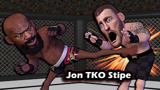 Jon Jones TKO Stipe at UFC 309 [upl. by Reltuc]