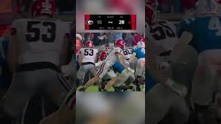 Ole Miss defeats Georgia 😲 shorts [upl. by Airdnazxela655]