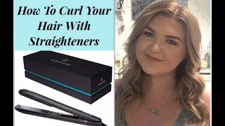 How To Curl Your Hair With Straighteners Using Cloud Nine Straighteners [upl. by Naujik]