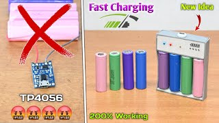 How to Make a Lithiumion Battery FAST Charger  200 Working  18650 Battery Fast Charger [upl. by Gerrald823]