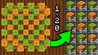 BEST MELON amp PUMPKIN FARM MINECRAFT 121  18 STACKS PER HOUR  EASY BUILD  TUTORIAL [upl. by Adnimra]