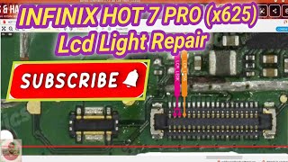 INFINIX HOT 7 PRO x625 Lcd Light Repair Solution Diagram [upl. by Sessler]