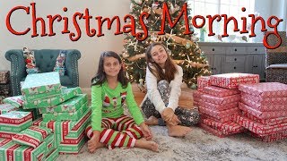 Christmas Morning Opening Presents 2018 Emma and Ellie [upl. by Ailaham512]