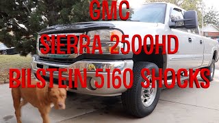 GMC Sierra 2500HD Bilstein 5160 Shocks HD 1080p [upl. by Ettennaej]