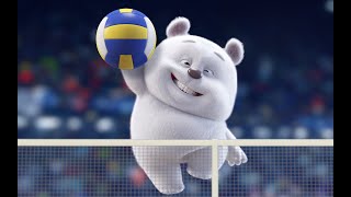 Panda will Rock YOU 🐼  Short Animation  Bamboo Panda 熊猫班卜funny cuteanimals パンダ volleyball [upl. by Judon]