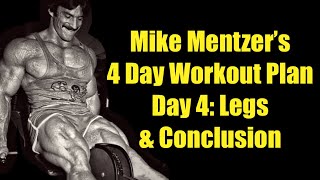 Mike Mentzer’s BEST Training 4 Day Split Day 4 Legs amp Conclusion bodybuilding fitness gym [upl. by Rothmuller]