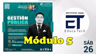 CURSO ESPECIALIZADO EN GESTIÓN PÚBLICA Y DERECHO ADMINISTRATIVO  ILET  ADILSON CASTILLO MIRANDA II [upl. by Lemrej]