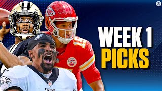 NFL Week 1 EXPERT PICKS for each game  CBS Sports HQ [upl. by Mercer]