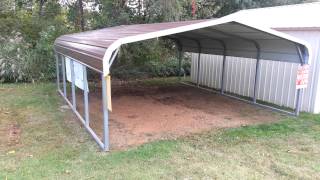 Regular Style Roof metal carport at Scotts Carports [upl. by Glassman854]