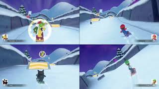 Super Mario Party Jamboree Minispiele  Rosalinas Snowboardpiste [upl. by Skier]