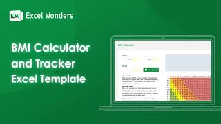 Keep Track of your BMI with Excel  BMI Calculator and Tracker Excel Template [upl. by Madox]