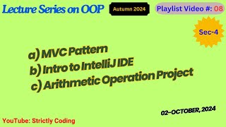 20241002  Sec4 MVC IntelliJIDE ArithMeticOperationFXMLProject [upl. by Dionne]