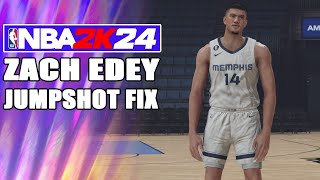 Zach Edey Jumpshot Fix NBA2K24 [upl. by Rramal]