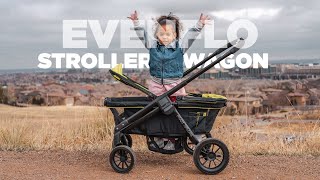 EVENFLO STROLLER WAGON Unboxing Assembling amp Test Driving momlife strollers unboxing outdoors [upl. by Koby]