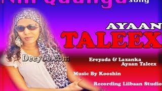 Ayaan Taleex Hees Cusub NIN QAALIYA New Song 2013 by Deeyoo Music [upl. by Yeslehc]