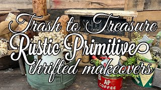 PRELOVED THRIFTED MAKEOVERS  trash to treasure  HIGH END RUSTIC TRANSFORMATIONS [upl. by Pier]