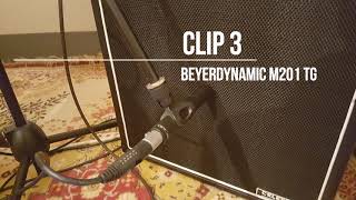 Shure SM57 vs Beyerdynamic M201 TG vs M88 TG mic comparison [upl. by Wera]