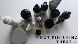 Products Im Not Going to Finish and Why aka PRODUCT CRIT TIME Lost Footage from April [upl. by Sabec]