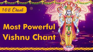 Sri Rama Rama Rameti Rame Raame manorame  Most Powerful Vishnu Chant 108 Times  Powerful Mantras [upl. by Okiruy]