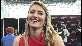 Riverdale  Madchen Amick quotAlice Cooperquot Interview Season 3 [upl. by Blackburn]