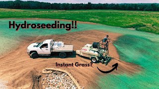 Hydroseeding Very Effective Way to Plant Grass [upl. by Aicat357]