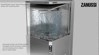 New Zanussi Professional Hood Type Dishwasher [upl. by Akinorev641]