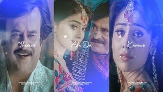 Sahana Saaral Tamil Song Whatsapp Status 💞 Efx Video  Rajini  Shreya  ARRahman  Udit narayan [upl. by Wilde]