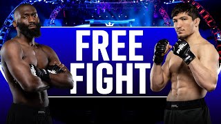 Cedric Doumbe vs quotBaki Ends in Controversy  Bellator Paris Free Fight [upl. by Nohsyt]