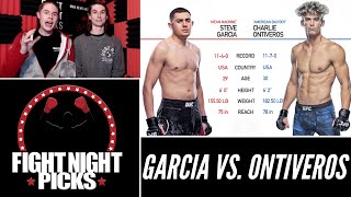 UFC Fight Night Steve Garcia vs Charlie Ontiveros Prediction [upl. by Ahasuerus]