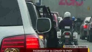 Pagbabantay sa convoy ni PNoy di biro lalo pat di siya gumagamit ng wang wang [upl. by Talyah]