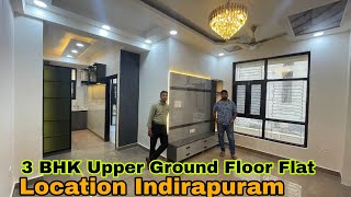 3 BHK Flat In indirapuram  Upper Ground floor Flat in indirapuram  Affordable Price 3BHK Flat Sale [upl. by Petrina]